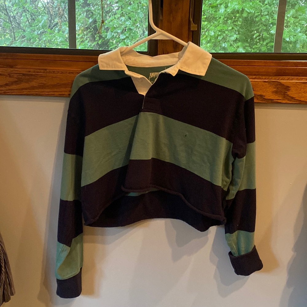 american eagle long sleeve cropped t shirt